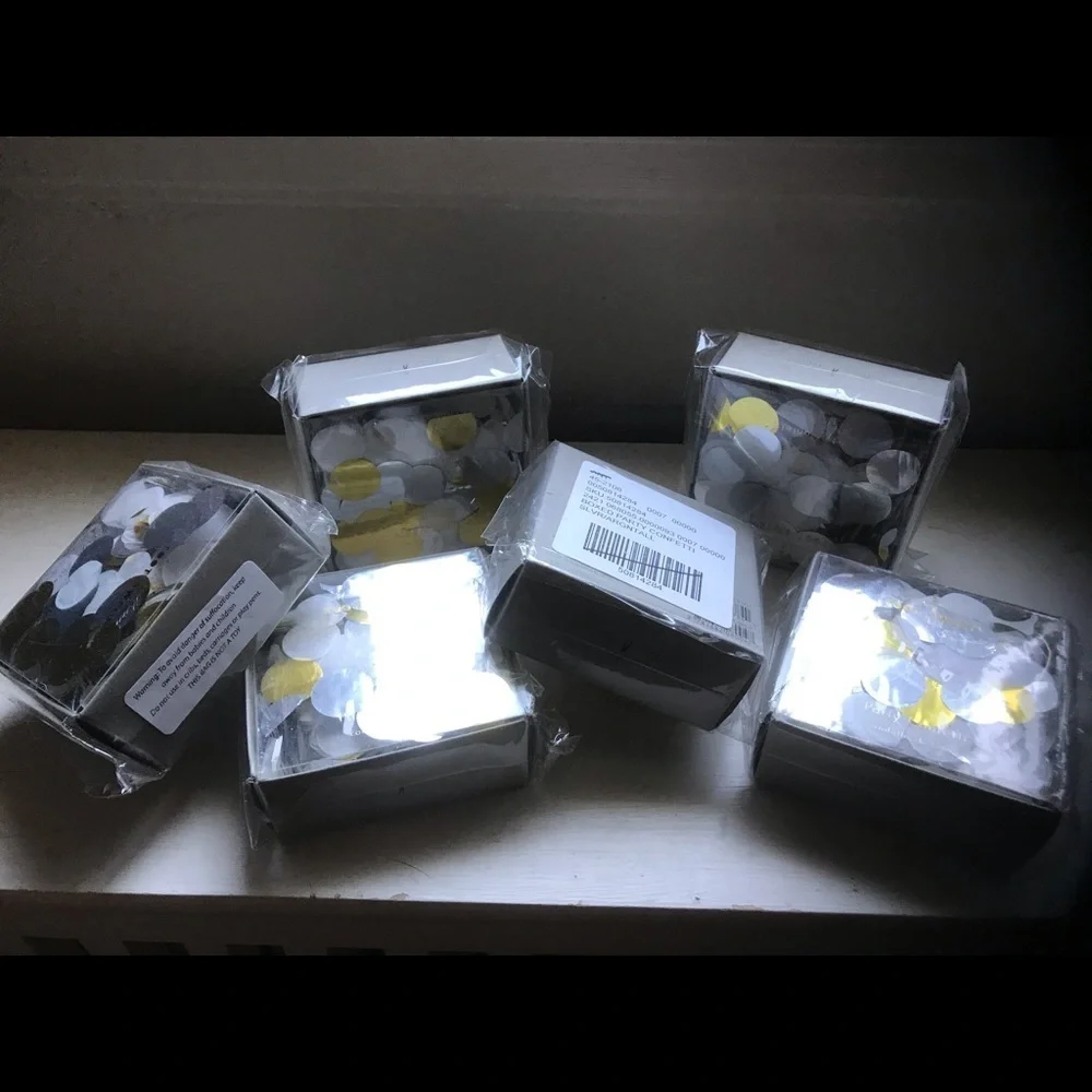 NWT Anthropologie Metallic Party Confetti 6 boxes